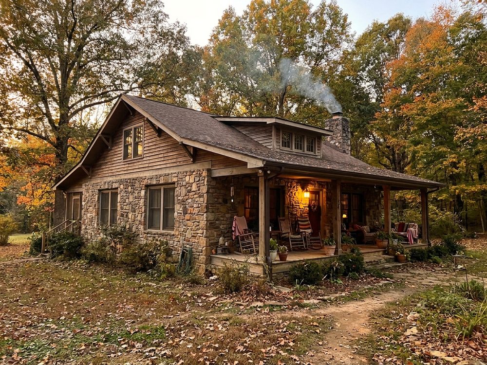 A cozy Cumberland Plateau home in golden autumn light